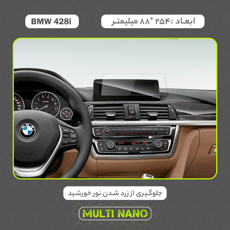 محافظ صفحه نمایش خودرو مولتی نانو مدل X-S1N مناسب برای بی ام و 428i