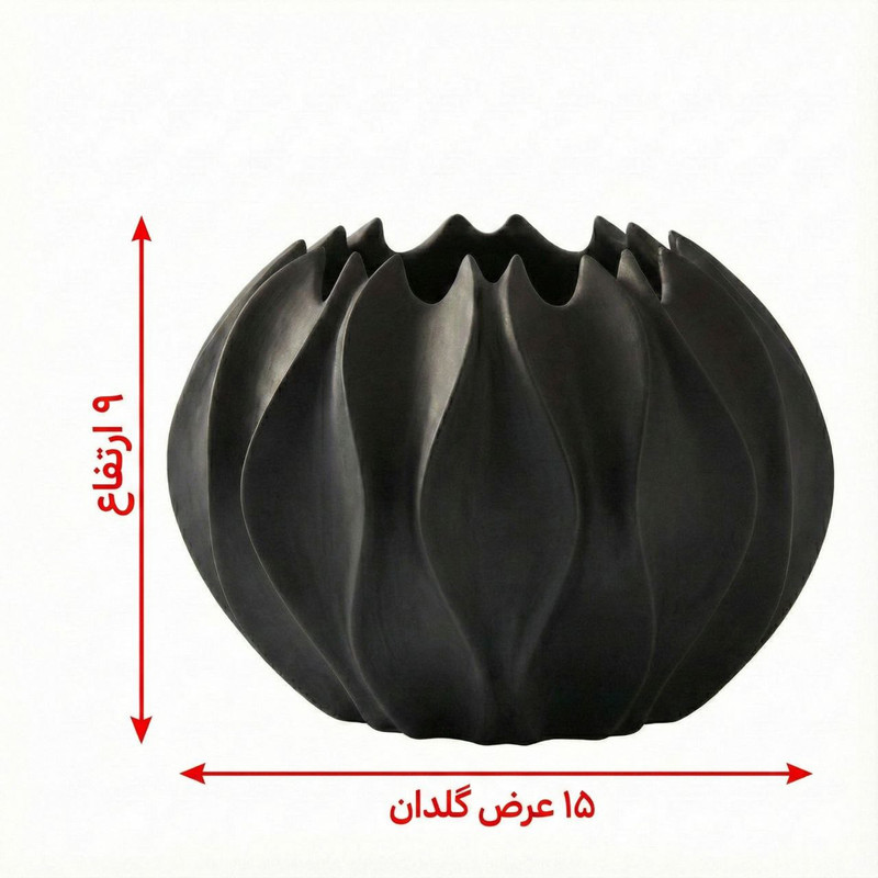 گلدان دکوری مدل گلبرگ کد 2