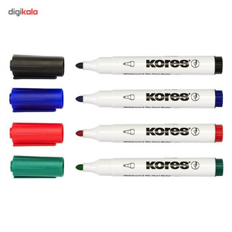 ماژیک وایت برد کورس مدل XW1 K Marker - بسته 4 عددی