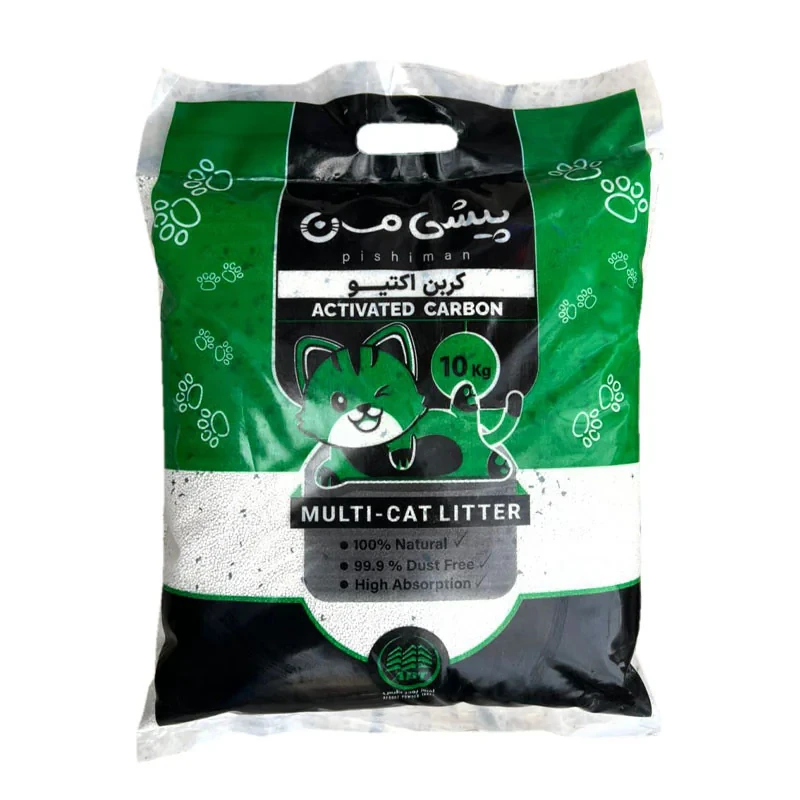 خاک گربه کربن دار پیشی من مدل Cat Litter وزن 10 کیلوگرم