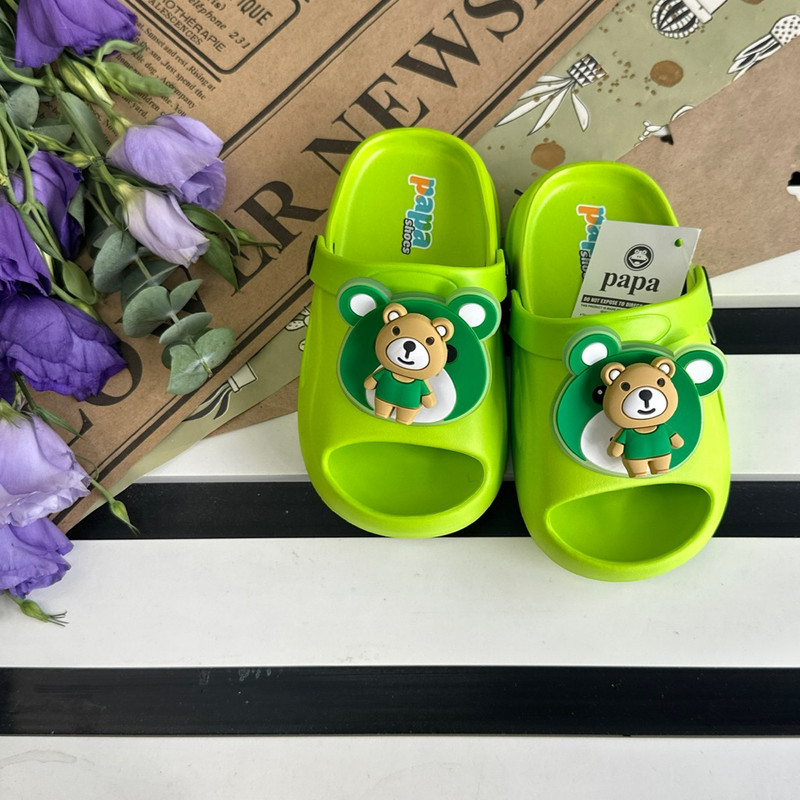 دمپایی حمام بچگانه پاپا مدل چکاوک کد Gr-02