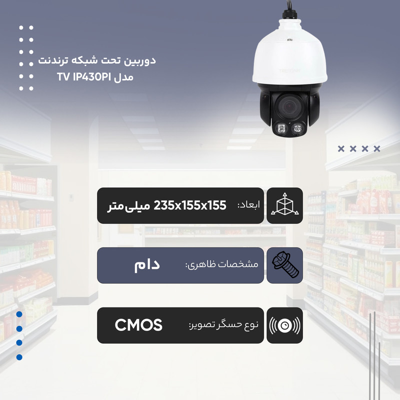 دوربین تحت شبکه ترندنت مدل TV IP430PI