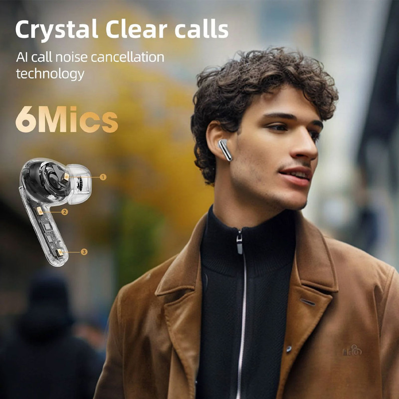 هدفون بلوتوثی کیو سی وای مدل Melobuds Pro HT08