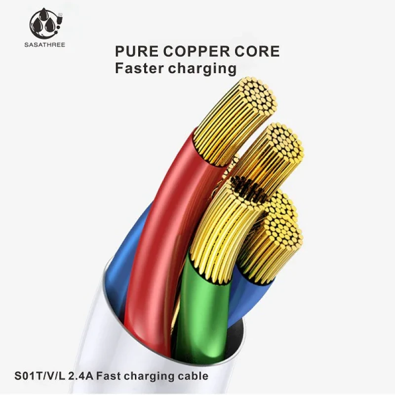 کابل تبدیل USB به USB-C مدل 6A MAX طول 1 متر