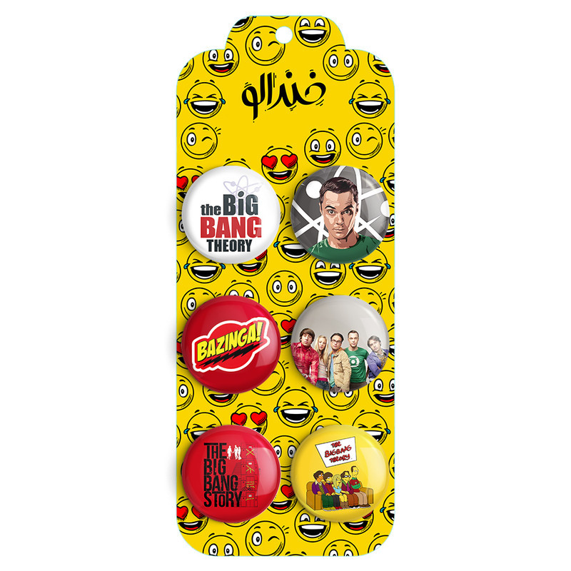 مگنت خندالو طرح سریال تئوری بیگ بنگ The Big Bang Theory کد 610A مجموعه 6 عددی