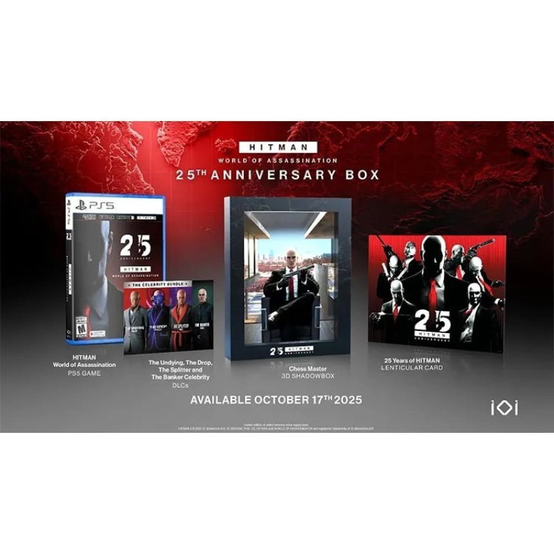 بازی HITMAN WORLD OF ASSASSINATION 25 ANNIVERSARY مخصوص PS5 نسخه LIMITED EDITION