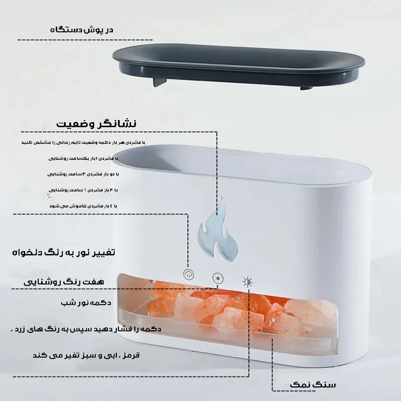 دستگاه بخور و رطوبت‌ساز سرد مدل TOUCH-10W