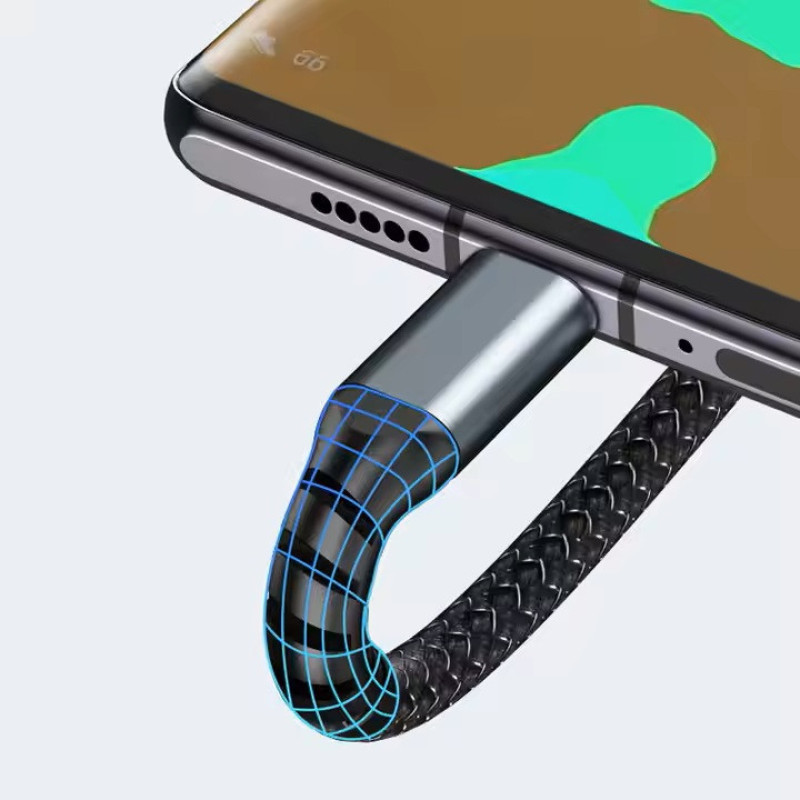کابل تبدیل USB به micro USBلایتنینگUSB-C مدلTDA-218 طول 1.2 متر