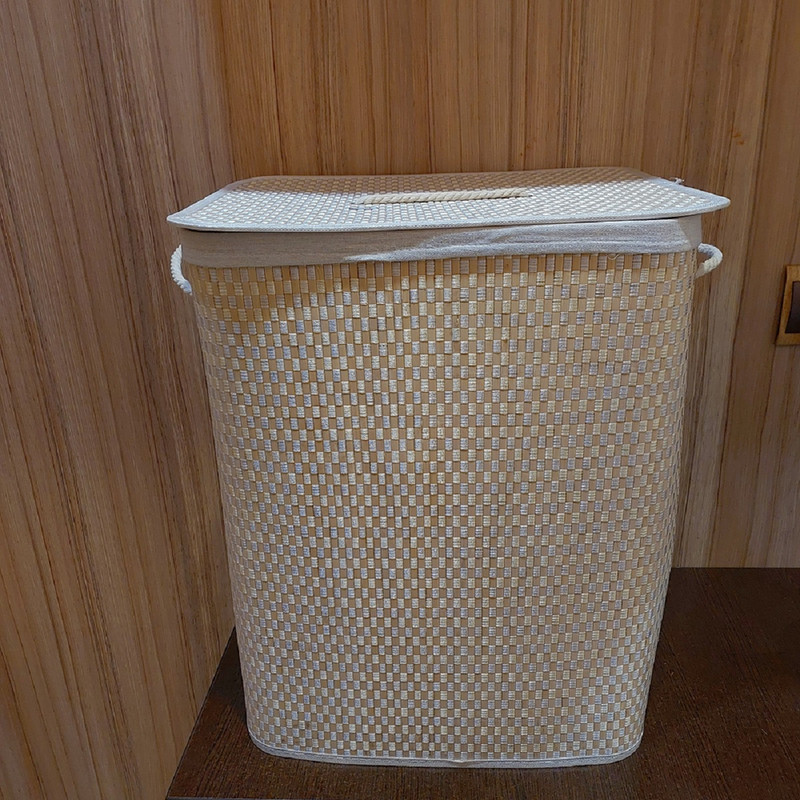 سبد رخت چرک مدل حصیری کد 10
