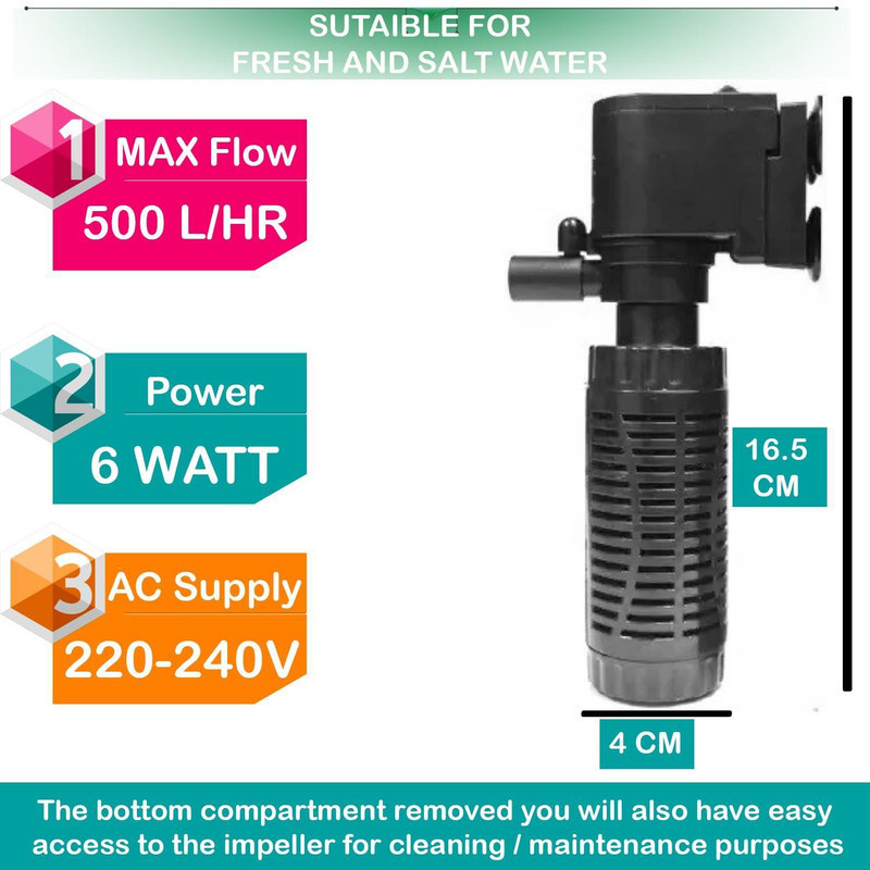 فیلتر داخلی آکواریوم سوبو مدل wp-1150f
