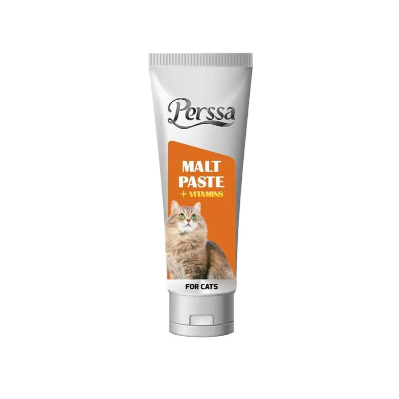 خمیر مالت گربه پرسا مدل malt+vitamin وزن 100 گرم