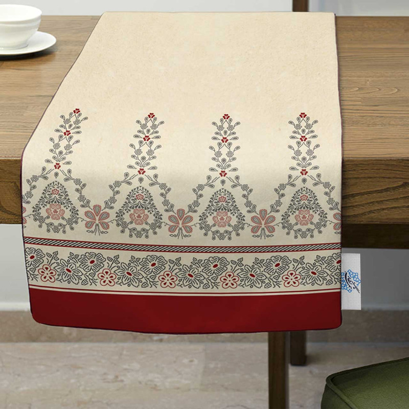 ست رومیزی 4 تکه شمسه نگار کد Tr541DR4