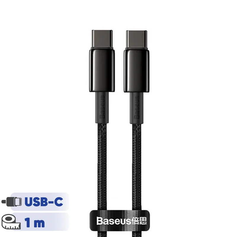 کابل تبدیل USB-C باسئوس مدل Tungsten طول 1 متر