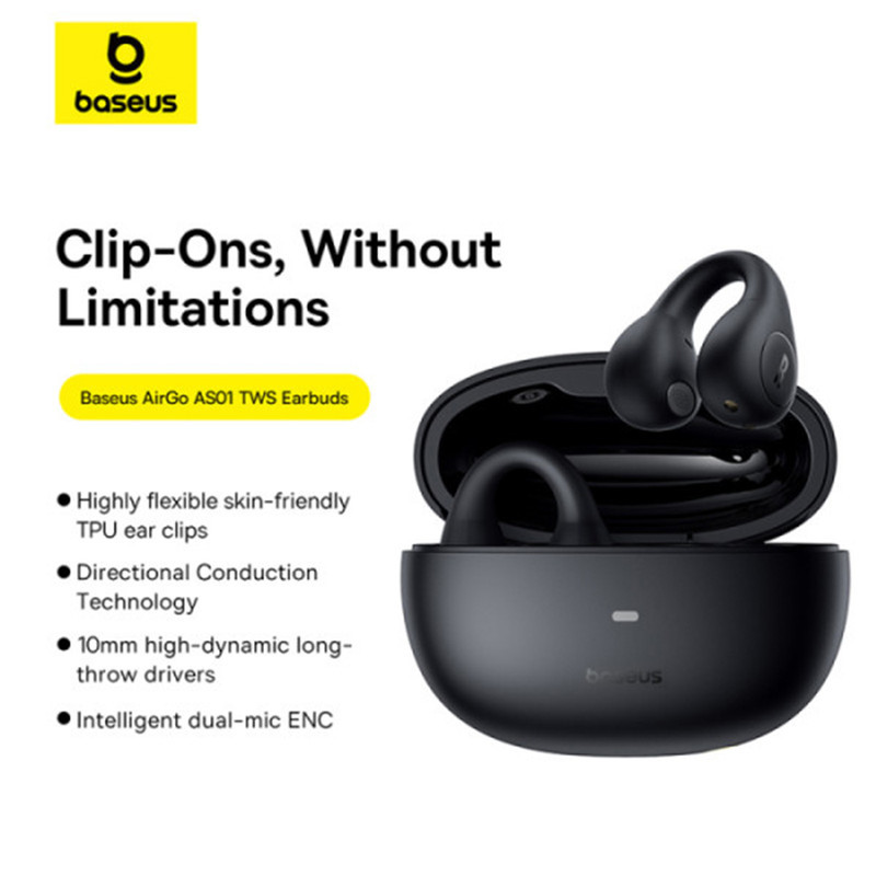 هدفون بلوتوثی باسئوس مدل AirGo AS01 OPEN Ear TWS