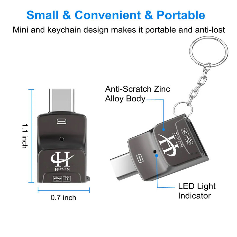 مبدل USB-C به USB هارمن مدل HR-OT60