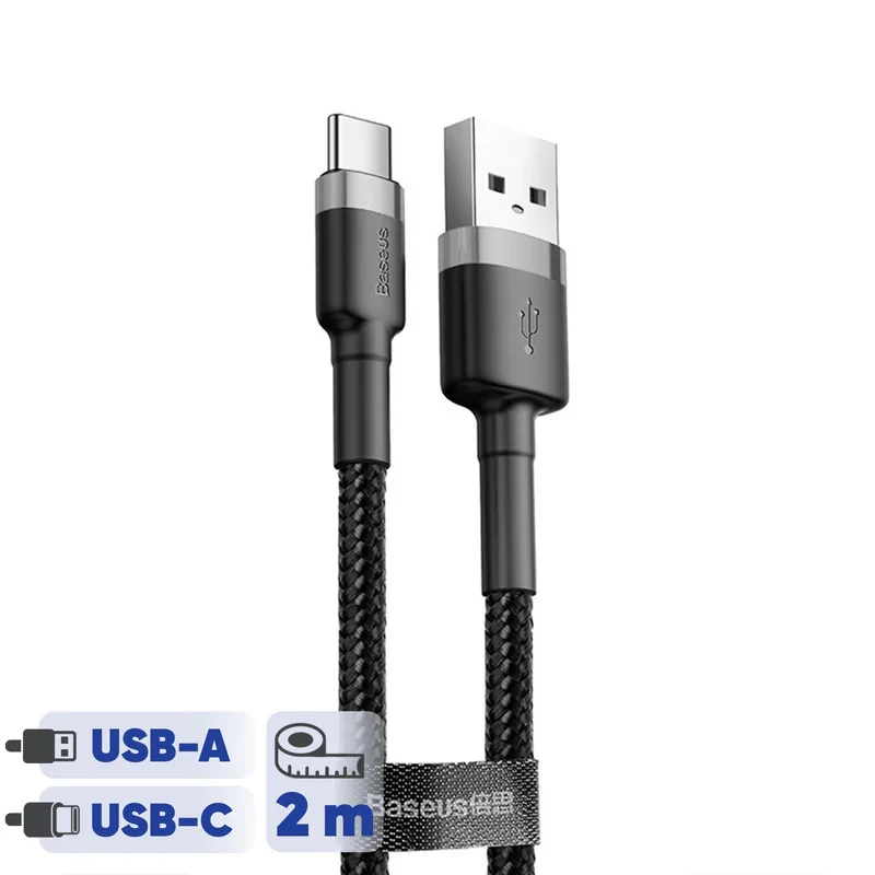 کابل تبدیل USB به USB-C باسئوس مدل RAPID CHARGE طول 2 متر