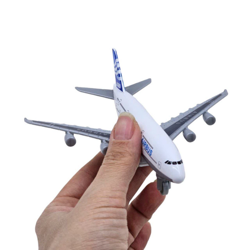 هواپیما بازی ناب سل مدل ایرباس A380 فلزی عقب کش کد  AIRBUS A380  AIRCRAFT NAAB002