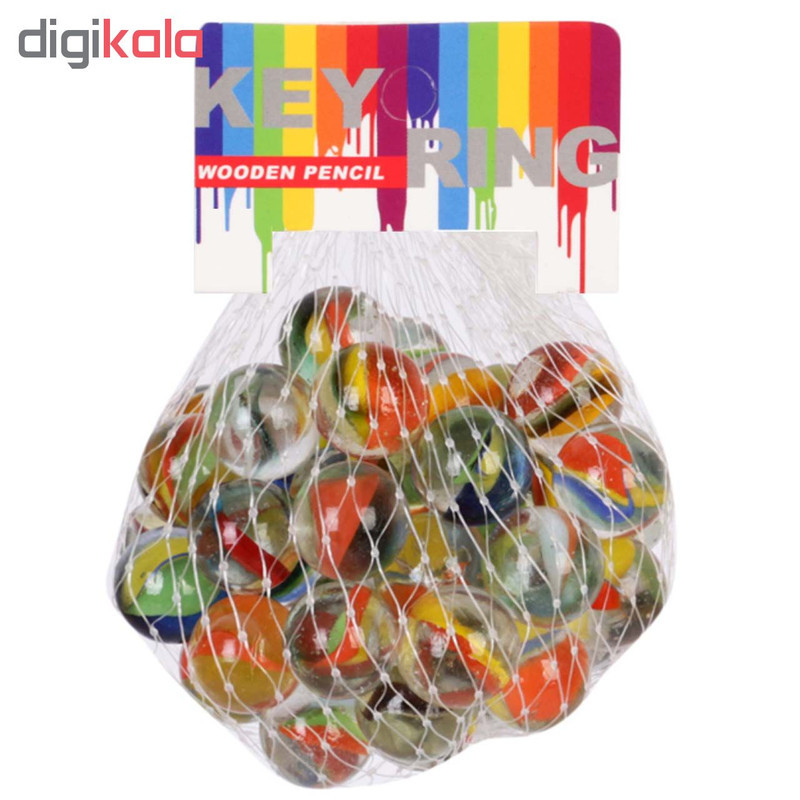 تیله مدل R25 رنگی بسته 25 عددی