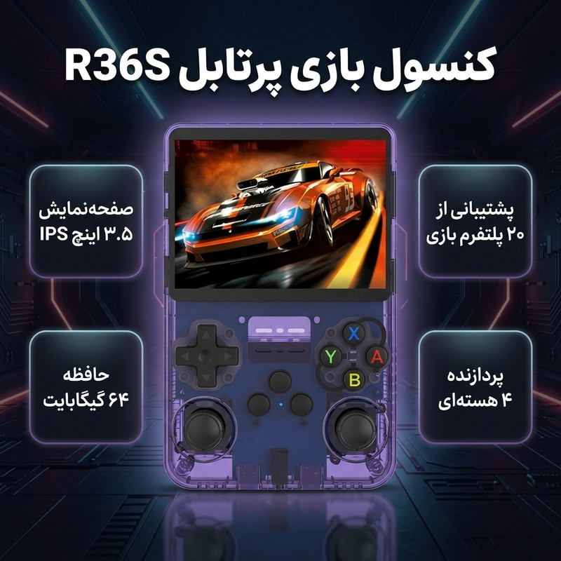 کنسول بازی پرتابل مدل R36S