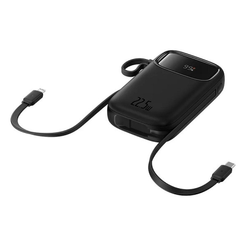 پاوربانک 22.5 وات بیسوس مدل 22.5W QPow2 Dual Cable ظرفیت 10000 میلی آمپر ساعت