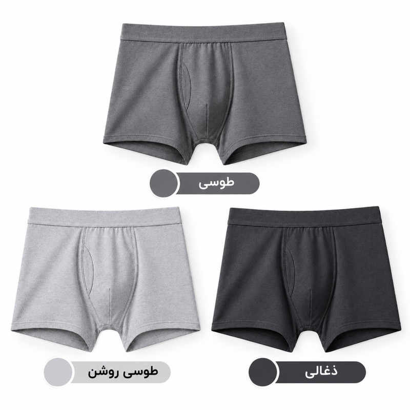 شورت مردانه مدل BGR3 بسته 3 عددی