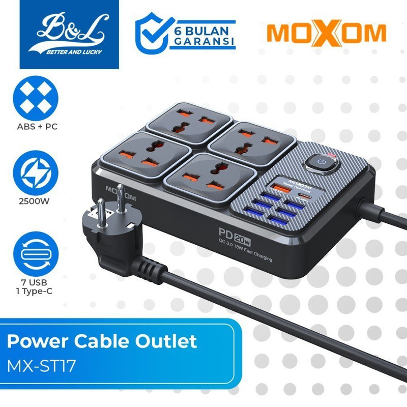چندراهی برق رومیزی موکسوم مدل MH-ST17