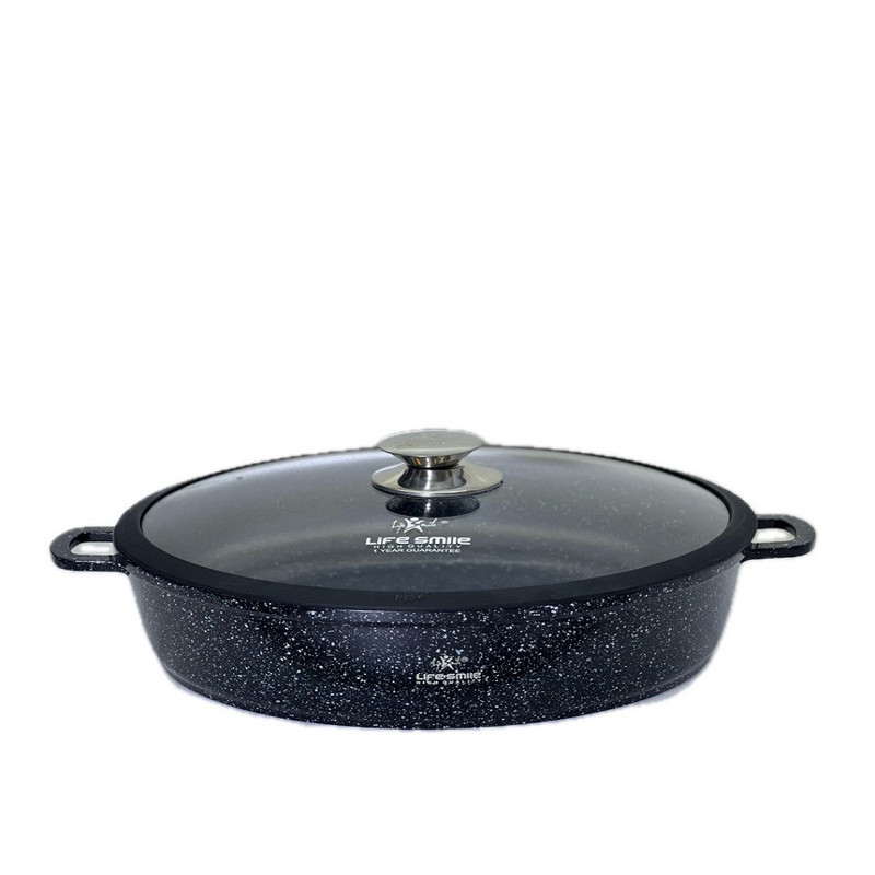 سرویس قابلمه و تابه گرانیتی 24 پارچه لایف اسمایل مدل LIFEP7S-24-BLACK