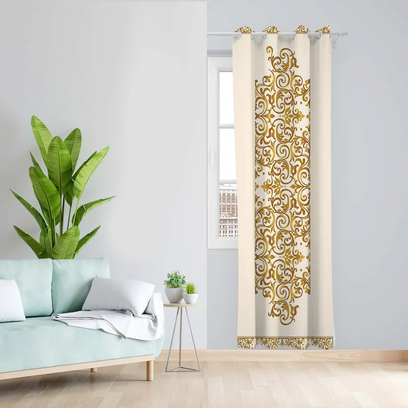 پرده طرح مدرن مدل مخمل پانچی کد 1753 z سایز 140x200 سانتی متر