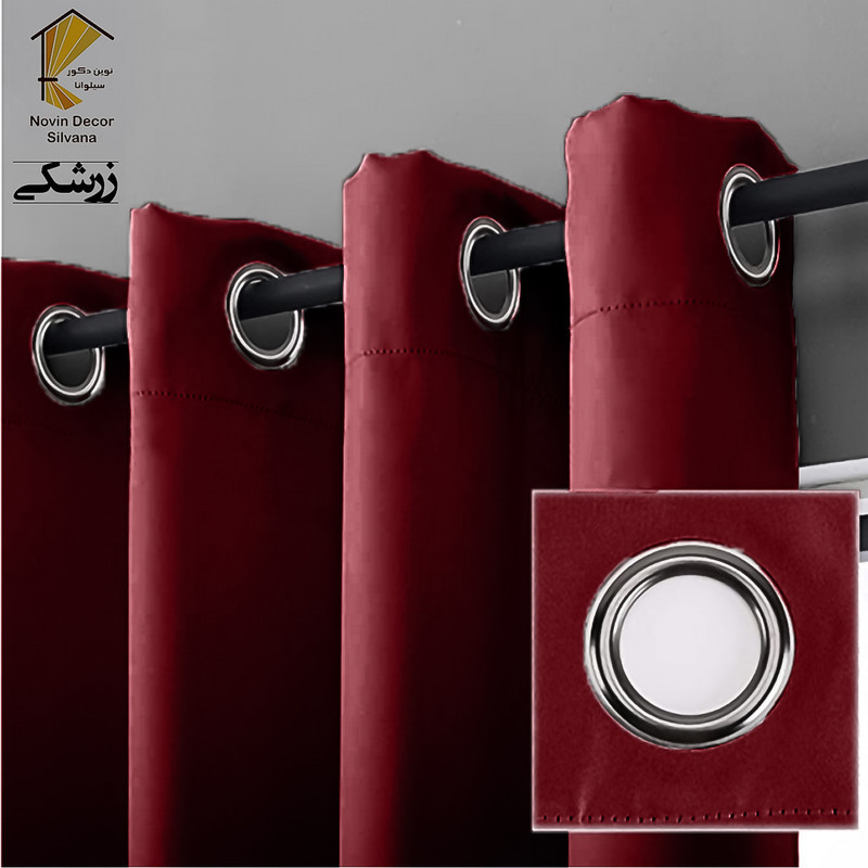 پرده نوین دکور سیلوانا مدل لاکچری 28 _ 1 سایز 280x140 سانتی‌متر