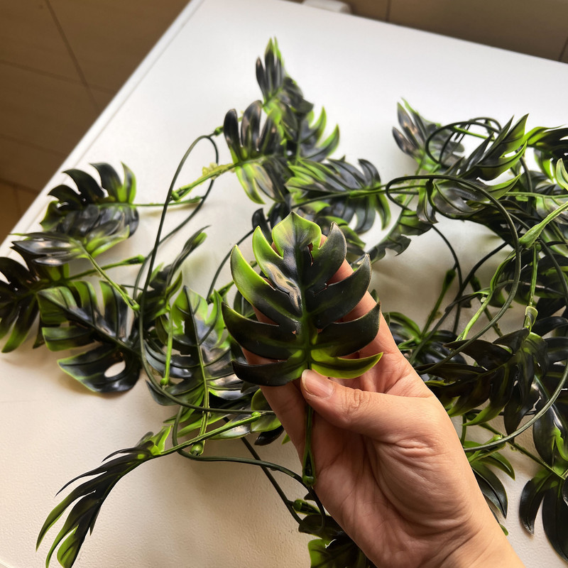 ریسه گل مصنوعی برگ انجیری با ابعاد 5×5×200 سانتی‌متر و وزن 100 گرم