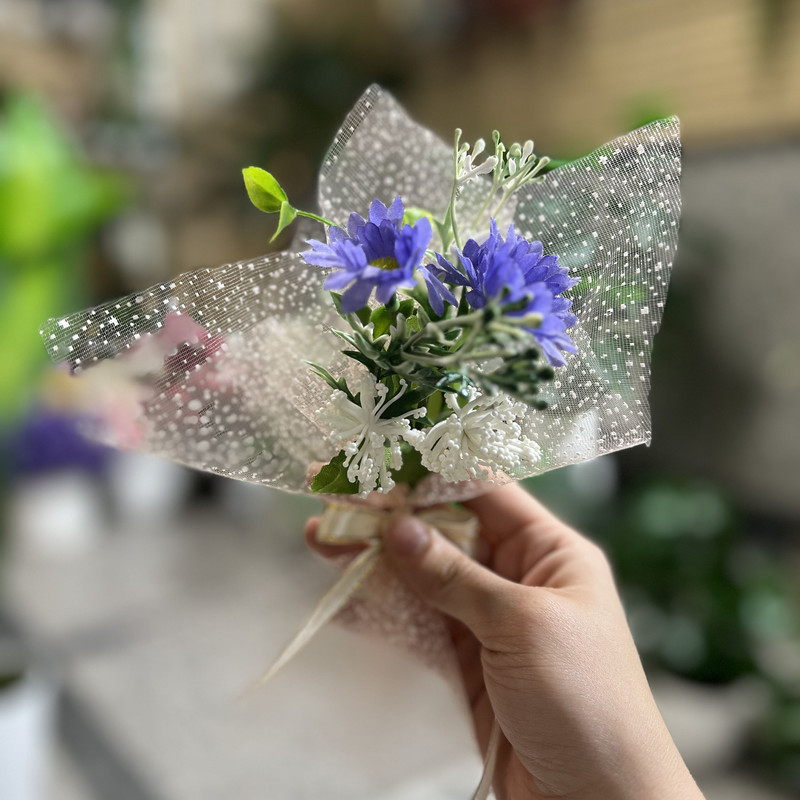 دسته گل مصنوعی مدل عروس مجموعه 2 عددی