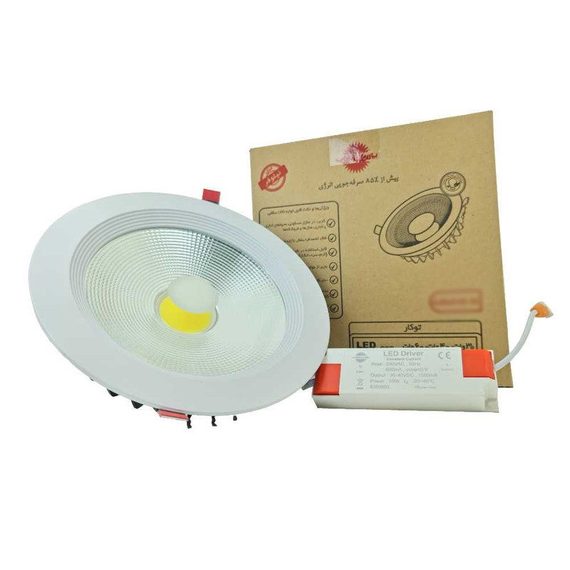 چراغ ال ای دی 30 وات پارس شهاب مدل نیلوفر سقفی توکار کد 1COB