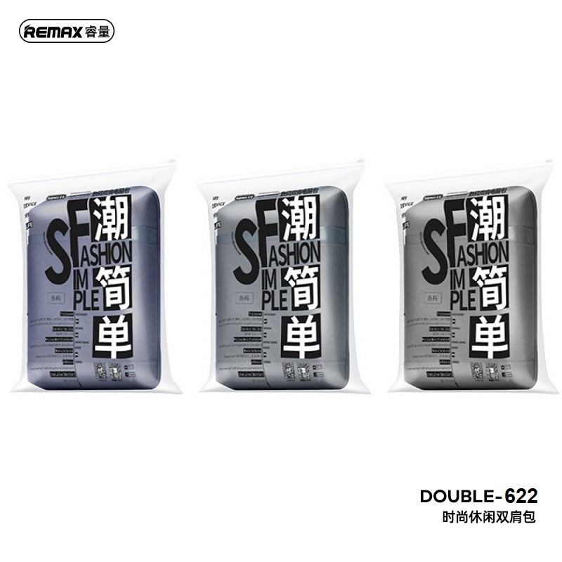 کوله پشتی لپ تاپ ریمکس مدل Double-622 مناسب برای لپ تاپ 14.1 تا 15.6 اینچی