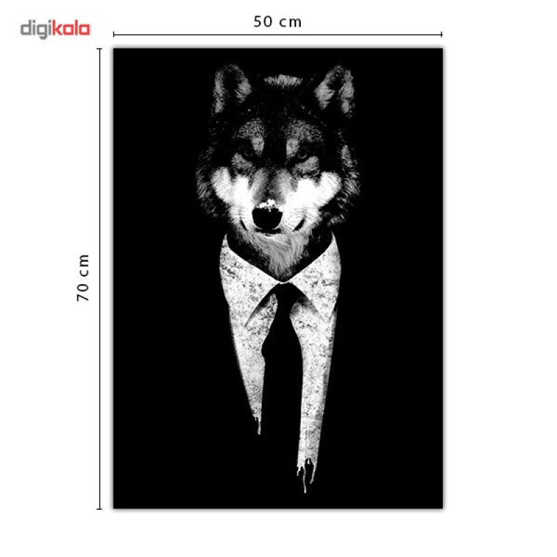 تابلوی ونسونی طرح Mr Wolf سایز 50x70