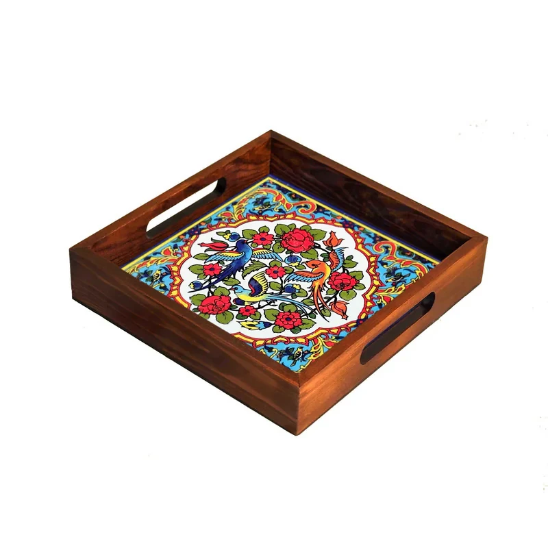 سینی دسته‌دار مدل A2.2.20 سایز 22×22 سانتی‌متر