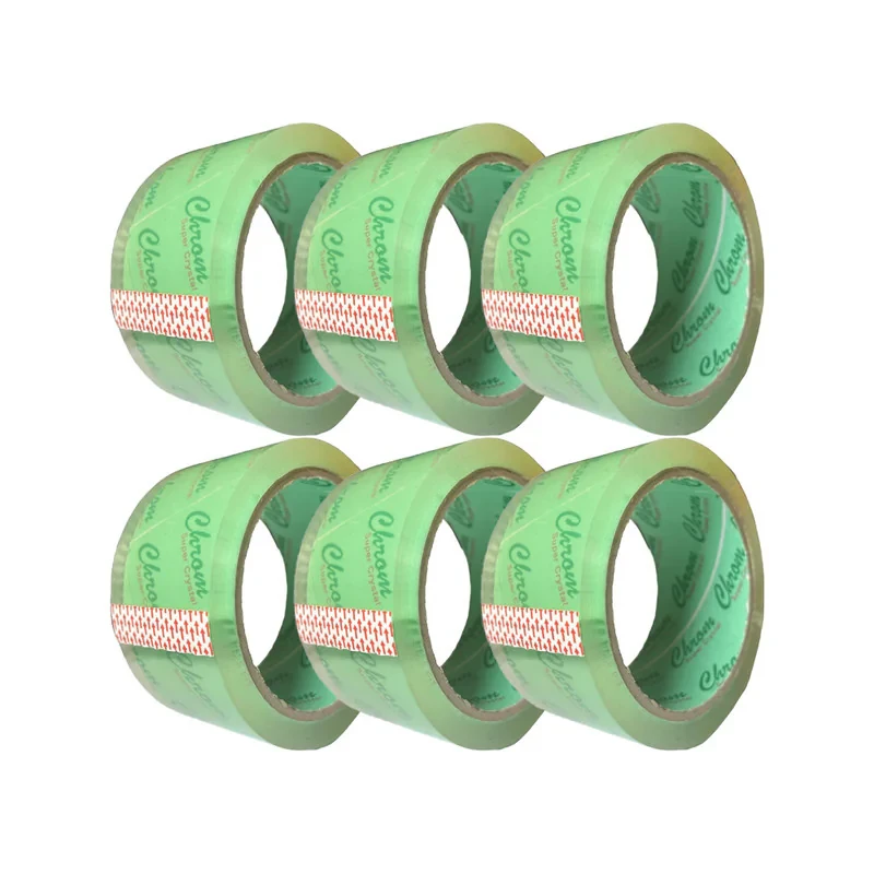 چسب پهن کروم مدل green35-super90 عرض 5 سانتی متر بسته 6 عددی