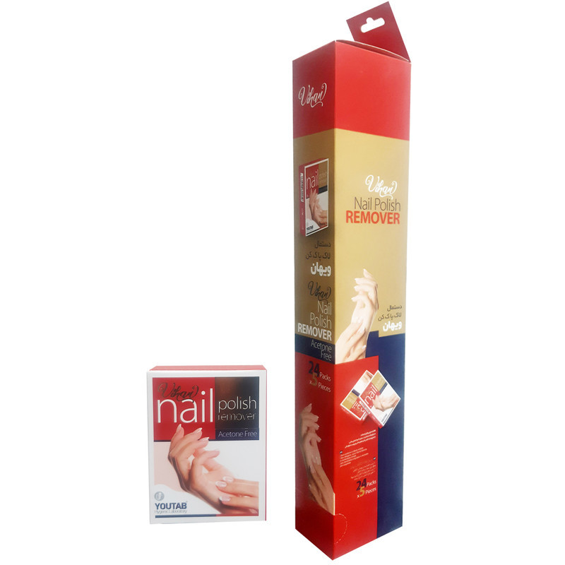 پد لاک پاک‌کن  ویهان مدل Nail-P-R2 مجموعه 21 عددی