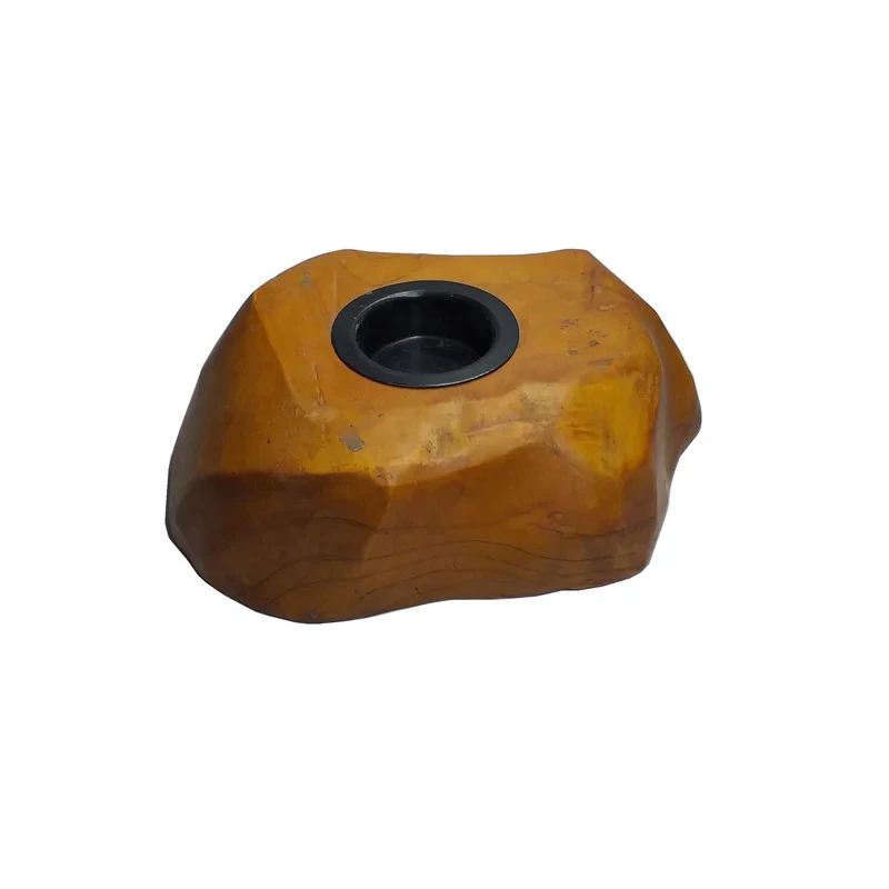 شمعدان چوبی مدل روستیک کد B01