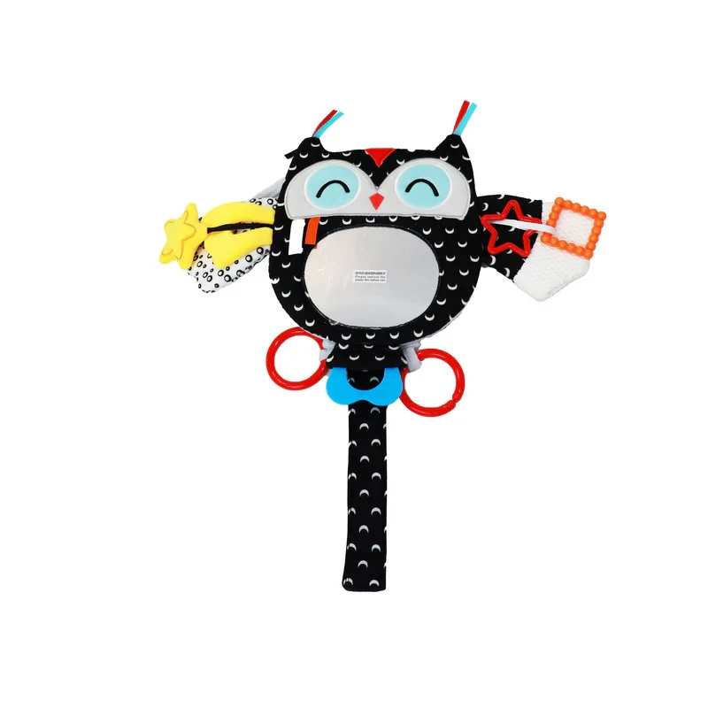 آویز تخت کودک مدل آینه دار طرح جغد happy monkey