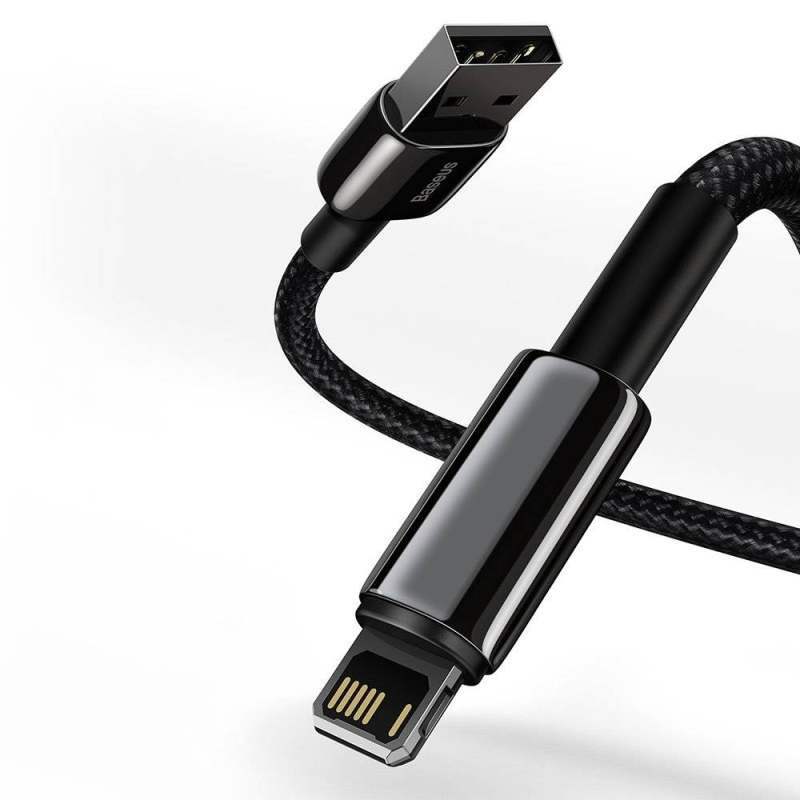 کابل تبدیل USB به لایتنینگ باسئوس مدل Tungsten fast charging data طول 1 متر