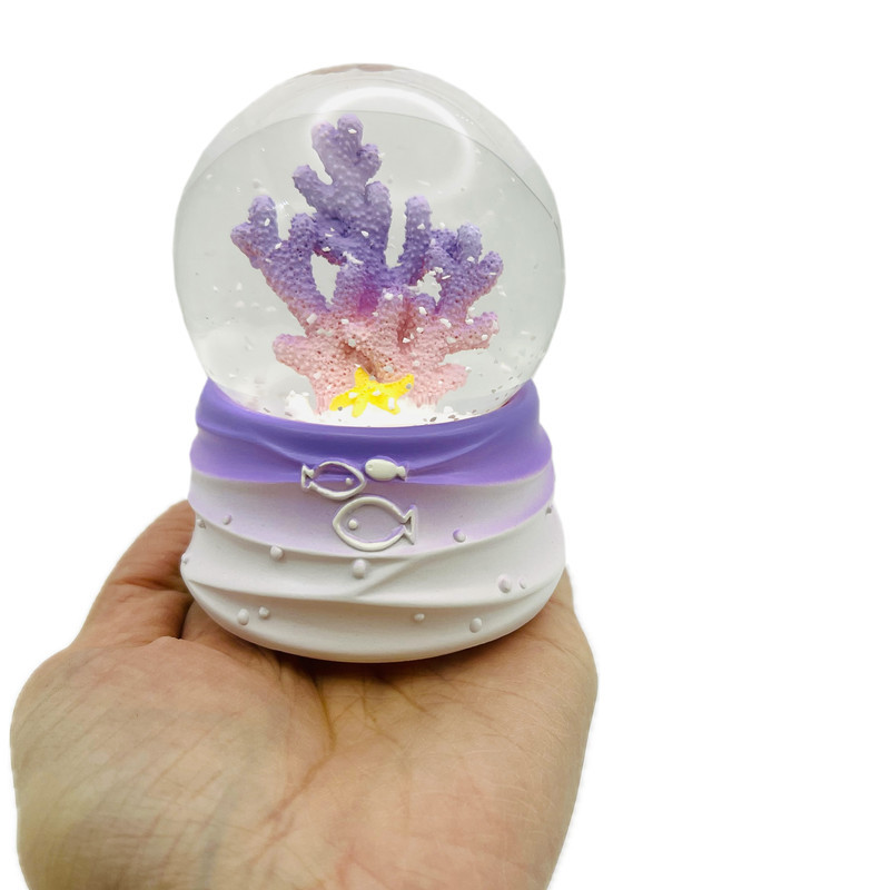 گوی چراغ‌دار مدل حیوانات دریایی طرح درختچه کد B6796
