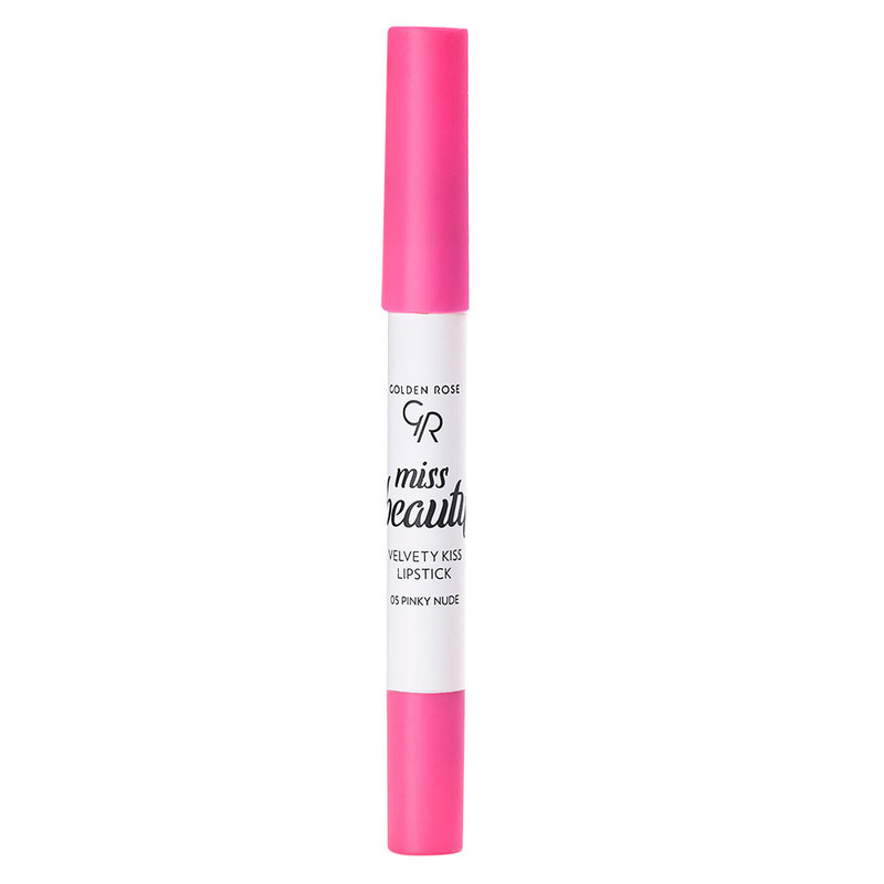 رژلب مدادی گلدن رز مدل velvety kiss شماره 05