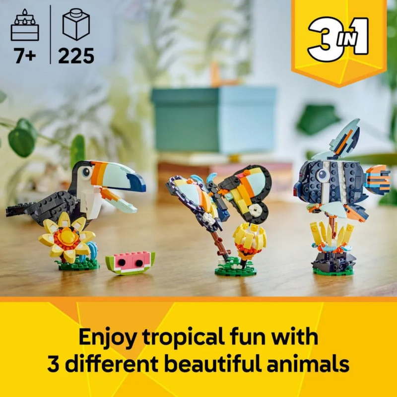 لگو سری Creator 3in1 مدل Wild Animals Tropical Toucan کد 31173