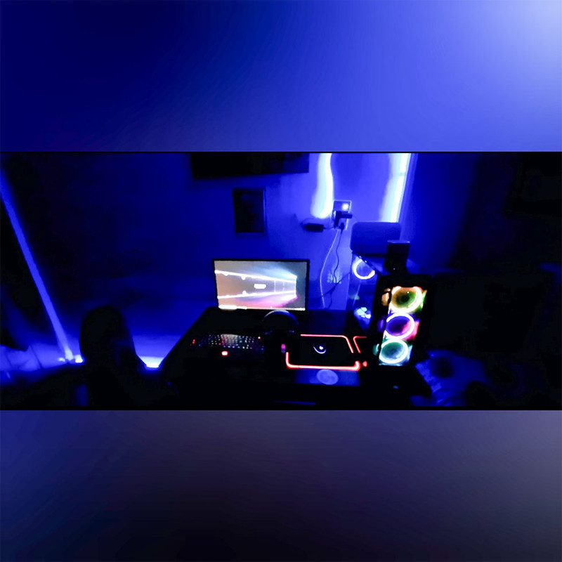 ریسه ال ای دی مدل RGB شلنگی طول 4 متر به همراه ریموت