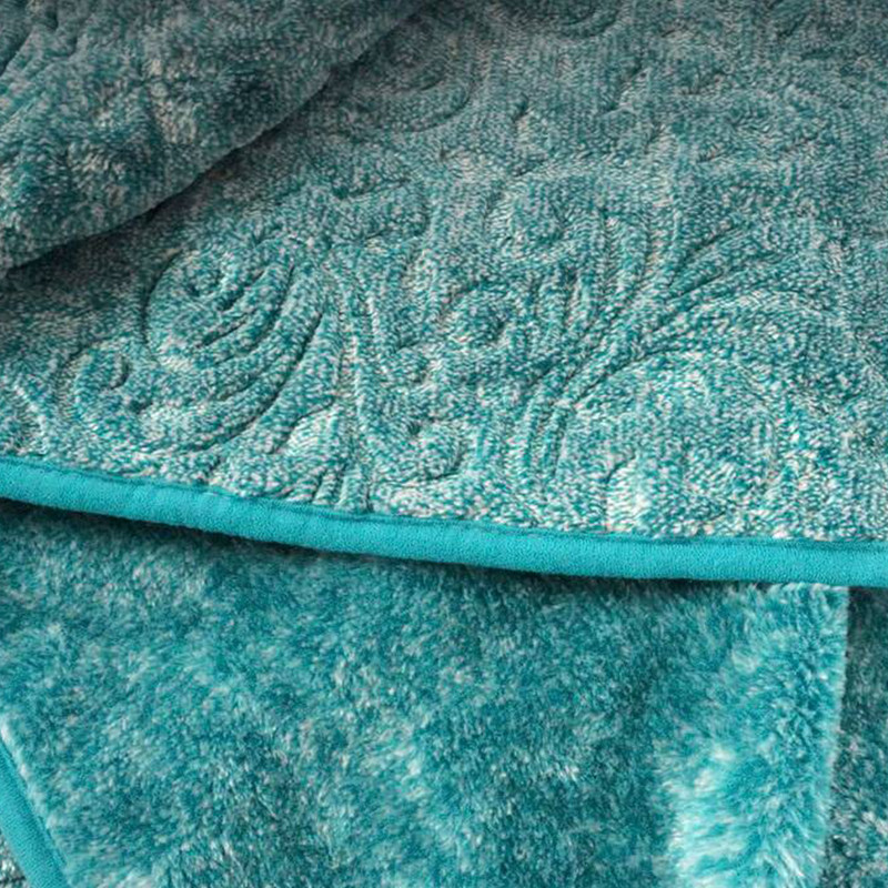 پتو 2 نفره گلبافت مدل گلدار پرسی  سایز 240x220 سانتی‌متر