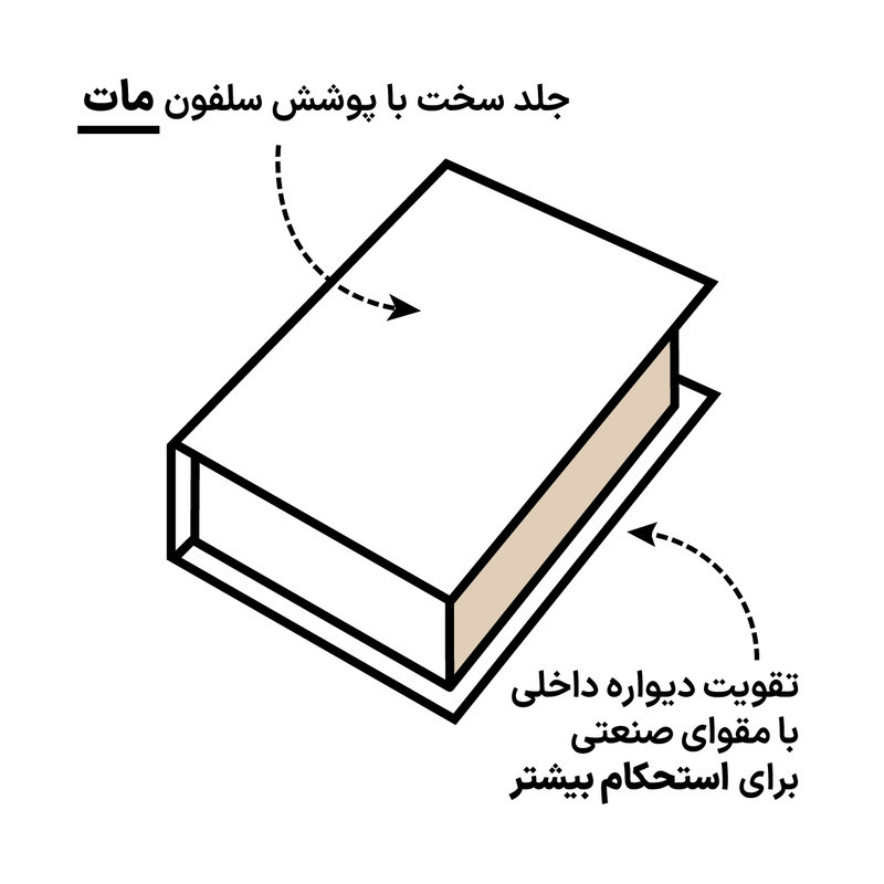 جعبه دکوری مدل کتاب دکوراتیو طرح چیرز کد 32