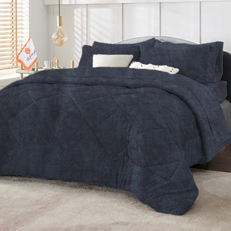 لحاف چیداری مدل پتینه یک نفره سایز 160x220 سانتی متر