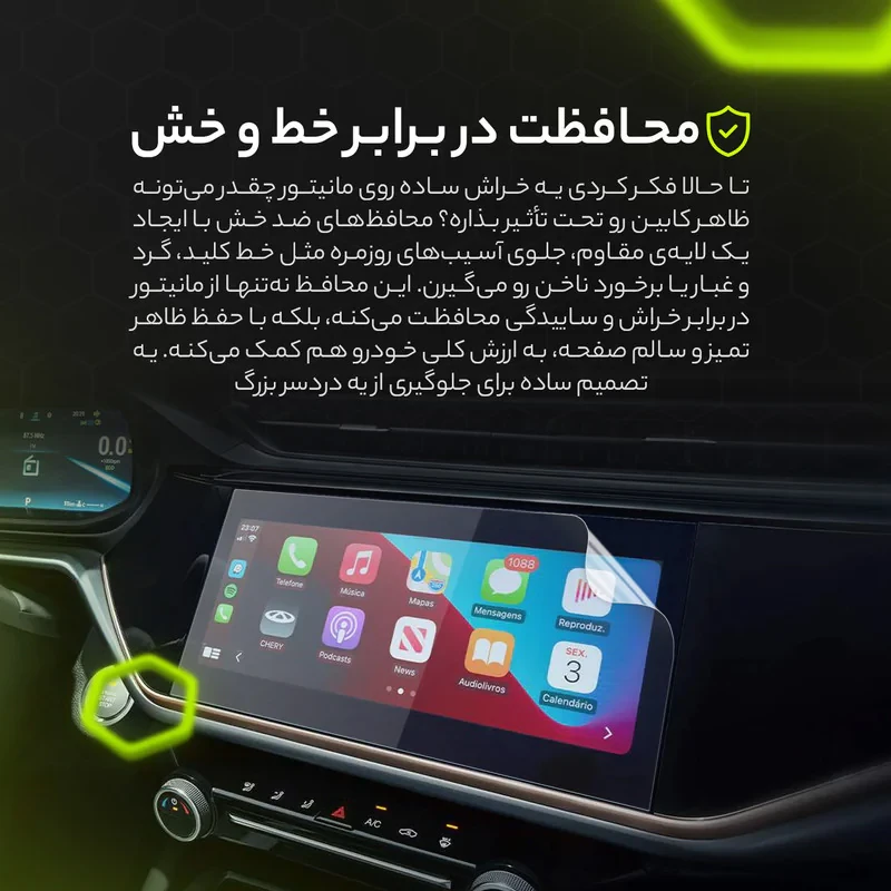 محافظ صفحه نمایش مانیتور خودرو مولتی نانو مدل X-S1T مناسب برای لاماری ایما