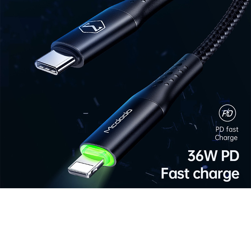 کابل تبدیل USB-C به لایتنینگ مک دودو مدل Auto Power Off CA-7360-M01 طول 1.2 متر