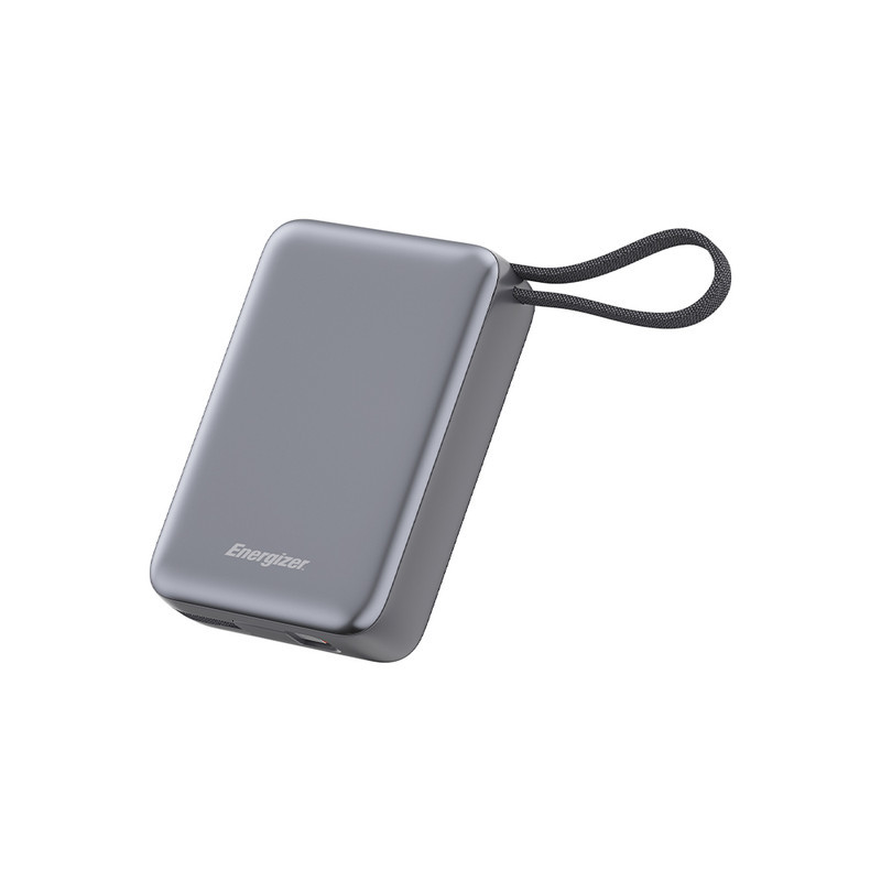 پاوربانک 22.5 وات انرجایزر مدل UE20085PQ ظرفیت 20000 میلی‌آمپرساعت به همراه کابل متصل لایتنینگ
